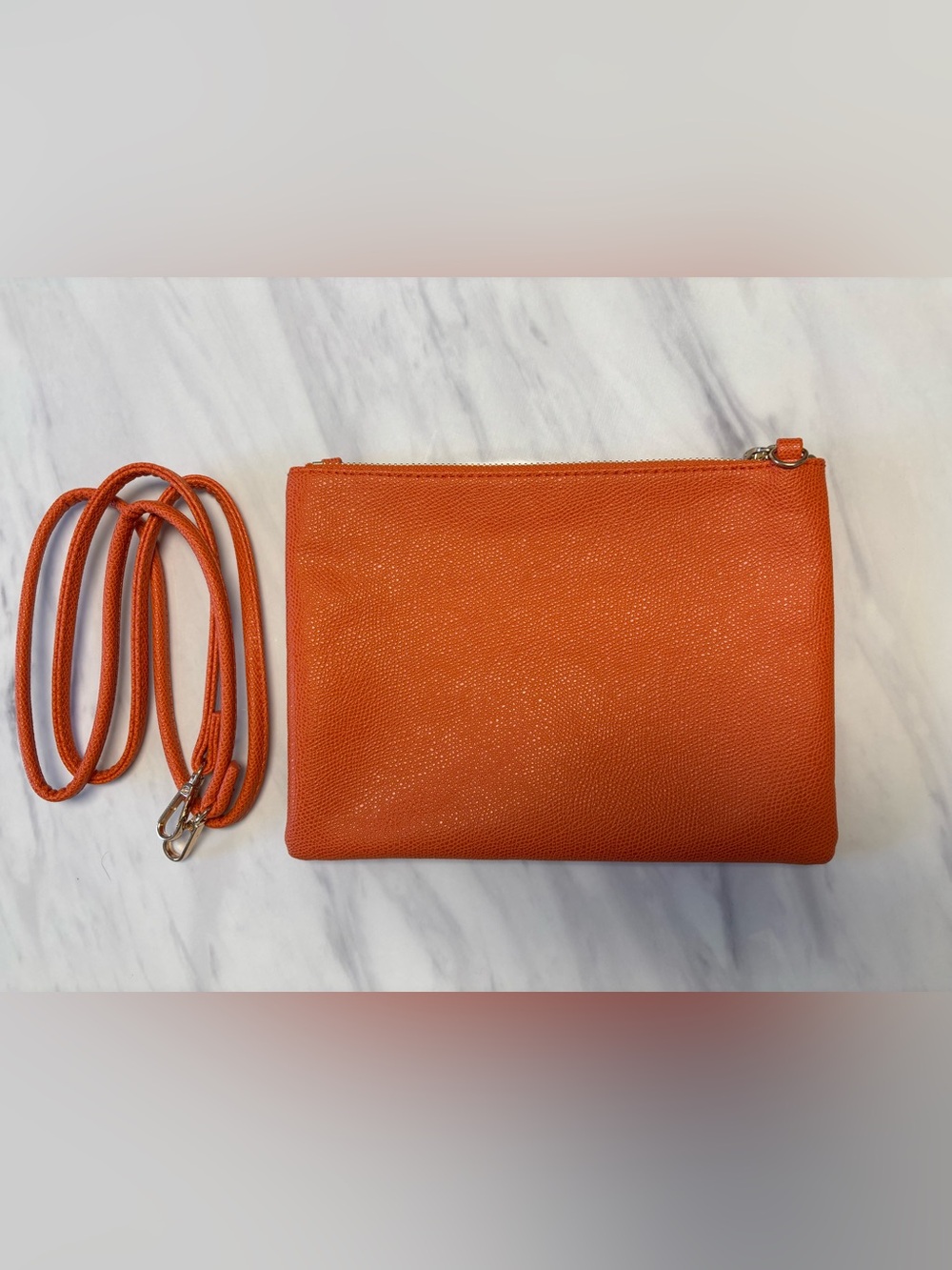 NEW Orange Crossbody Clutch